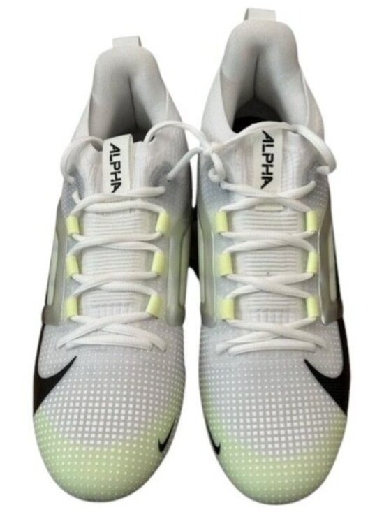 Nike Alpha Menace 4 Elite Football Cleat White/Black FD7036-100 Men\'s 10.5 NEW main image 14